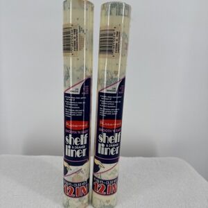 1986 Rubbermaid Smooth 'N Easy Shelf  & Drawer Liner 5316 Country Stitch 10x12‎